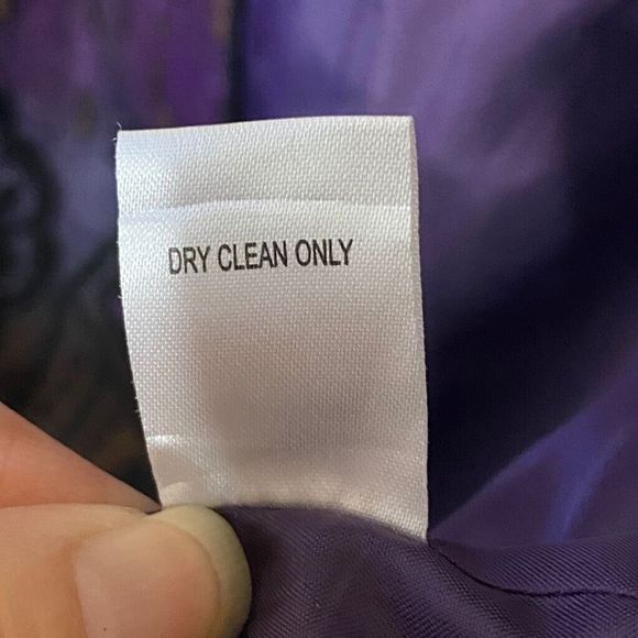 Coldwater‎ Creek Jacket Women's Size 10 Purple art boho - Picture 7 of 8